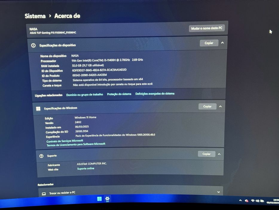 Portatil Gaming Asus Tuf Gaming F15