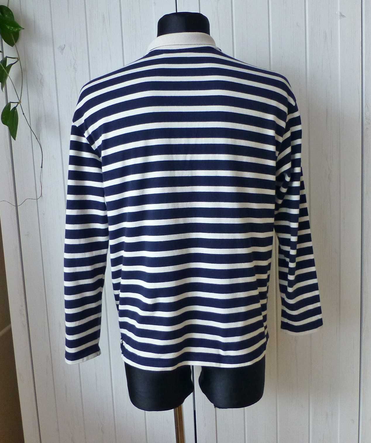 Zara męski T-shirt z rękawem 3/4 polo M