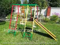 Уличная детская спортивная площадка с горкой и качелью 1,.5 - 2 метра.