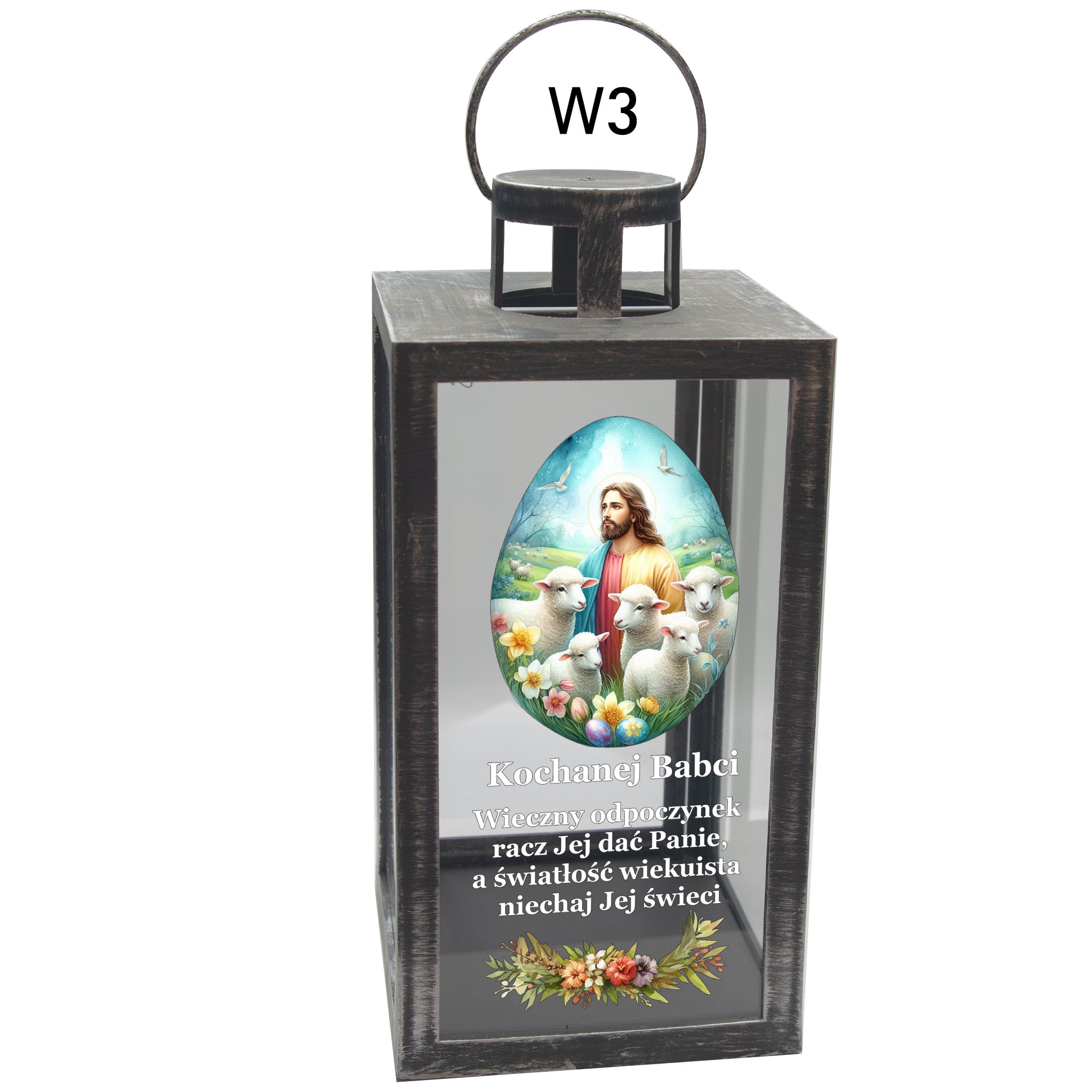 Znicz na wielkanoc XL 21 cm wielkanocny dla Babci Dziadka Dziadków