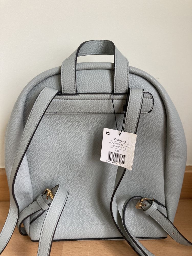 Mochila Azul Clara da Vilanova Acessórios