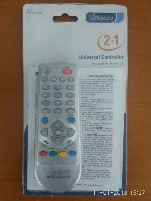 Comando Universal Vivanco TV/TDT/DVD NOVO