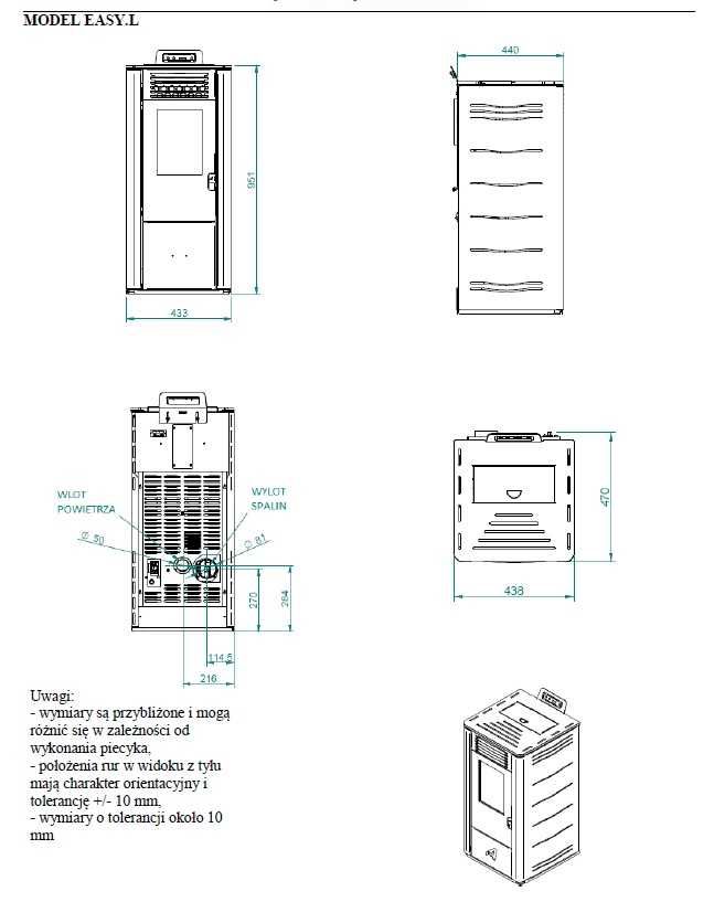 PIEC PELLET Artel Easy L 8,7 kW