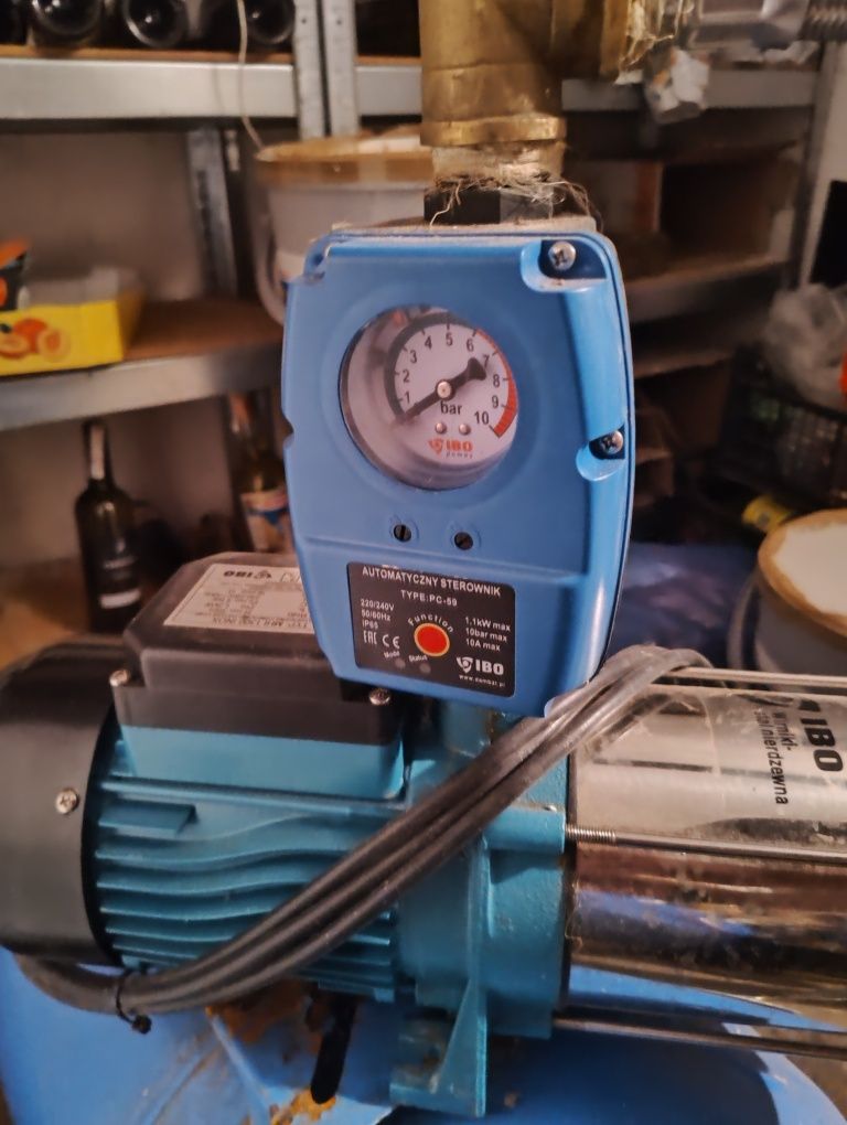 Zbiornik hydroforowy 50l, pompa IBO MHI1300, sterownik PC-59