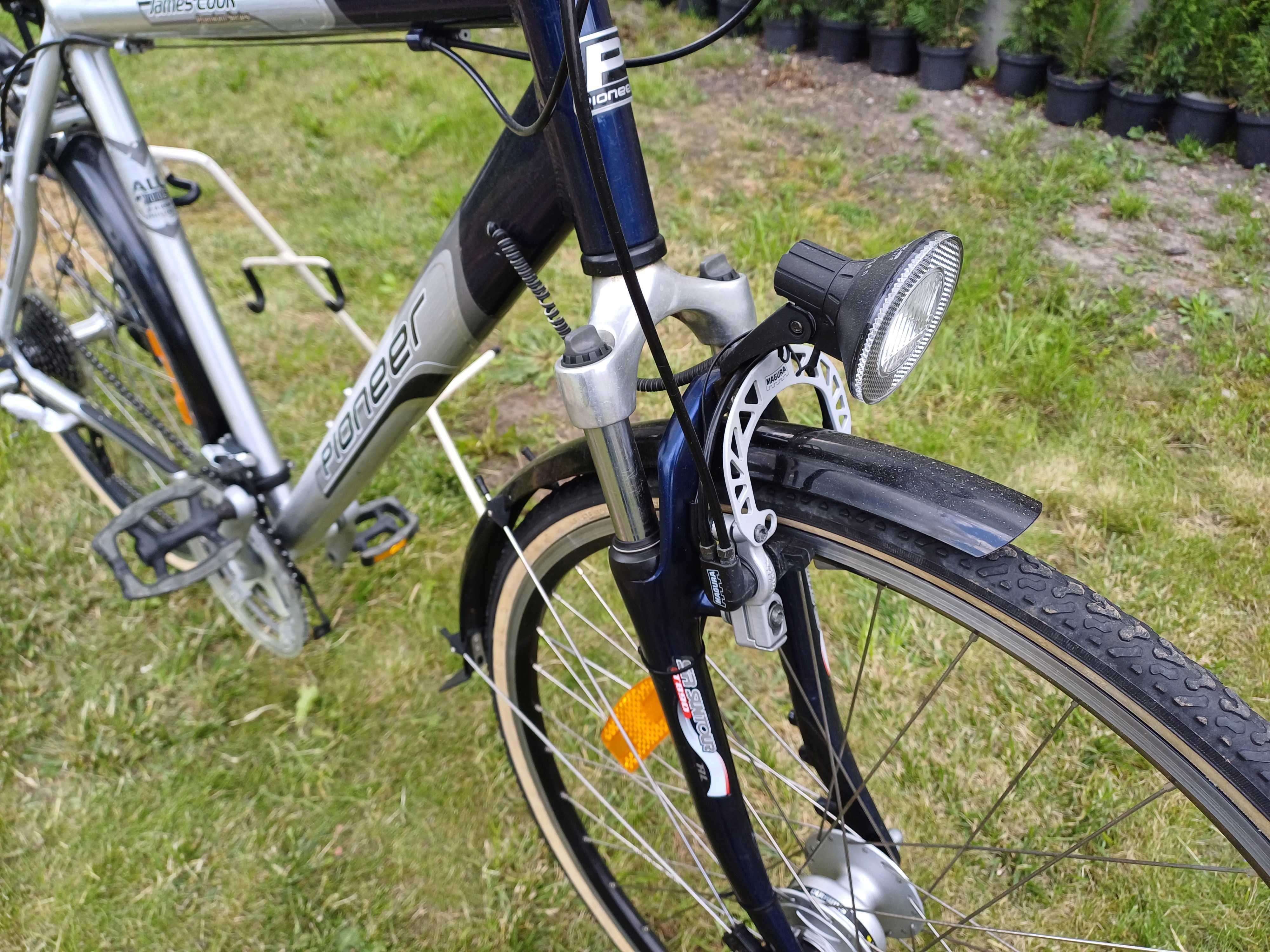 Rower Trekkingowy PIONEER JAMES COOK Koła 28 Cali Rama 55cm Hydraulika