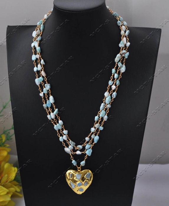 Elegancki Naszyjnik z Akwamarynu.