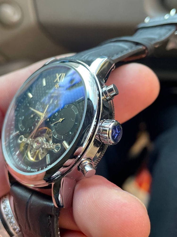 Механічний наручний годинник Vacheron Constantin black