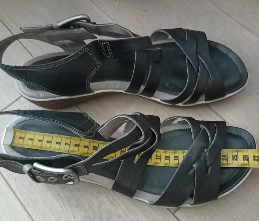 Ecco sandały damskie skórzane