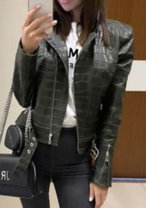 Куртка косуха кожа кожаная крокодил