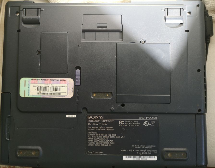 Computador Sony Vaio PCG-955A- Vintage - Teclado Ingles