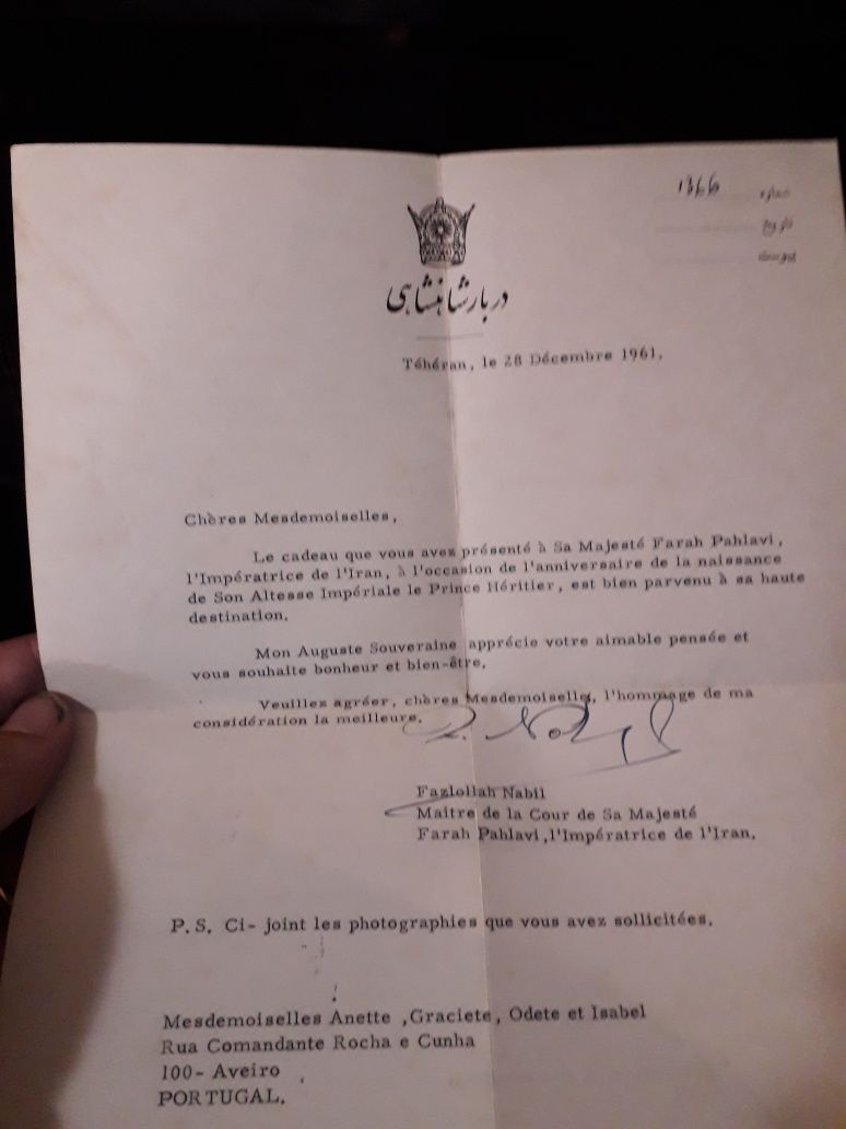 Coleção de  selos do Xá da Persia