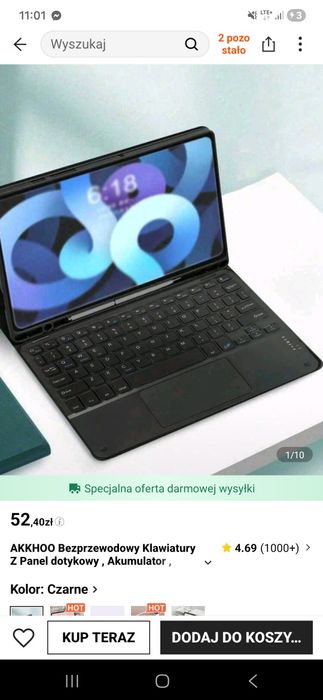 Klawiatura bezprzewodowa bluetooth do tabletu Ipad