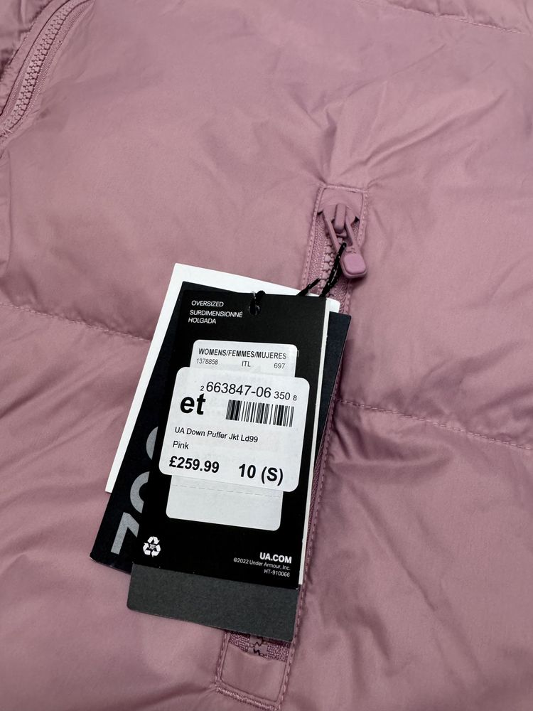 Нова Куртка жіноча Under Armour CGI DOWN PUFFER JKT рожева 1378858-697