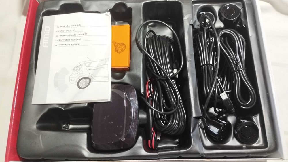 Zestaw czujników parkowania. Parking assistant system. Amio