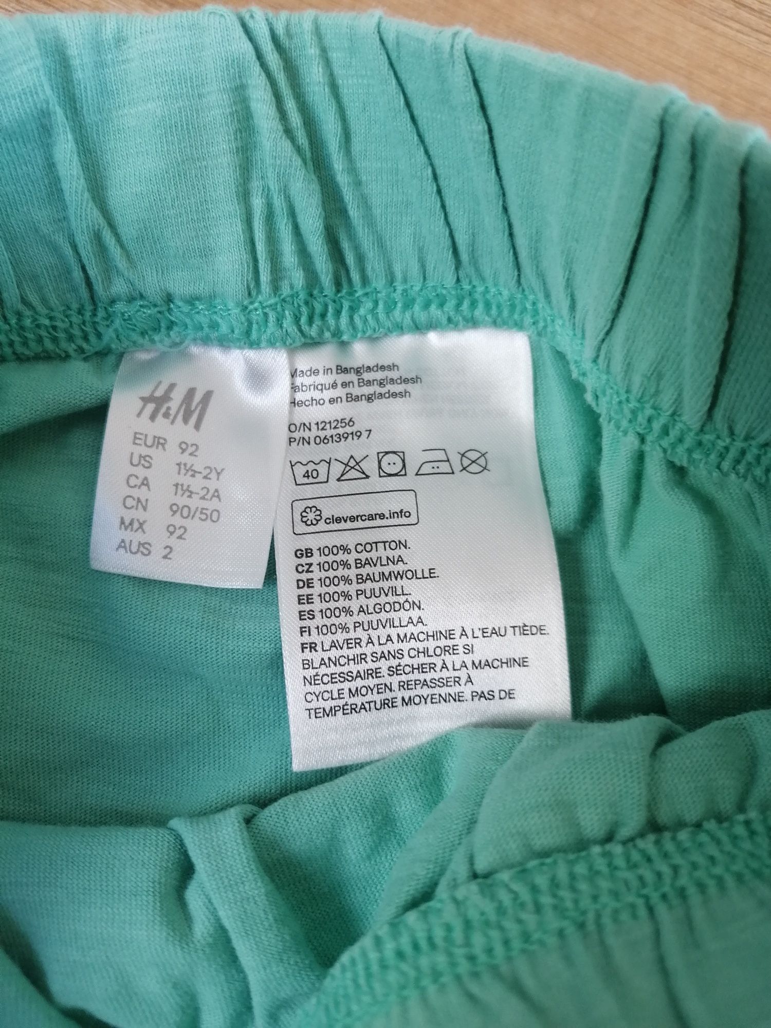 Spodenki krótkie chłopiece  rozmiar 92 H&M