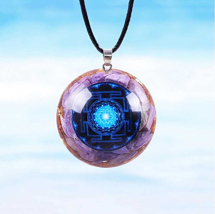 CZAROIT Naszyjnik Orgonitowy Piękny Prezent Naturalny Kamień HIT