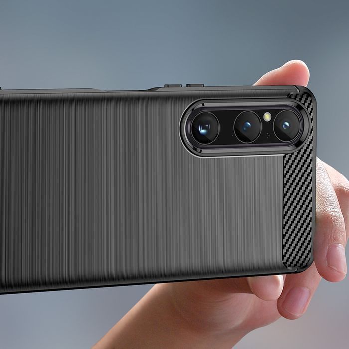 Etui Carbon Case do Sony Xperia 1 V - Ochrona w Eleganckim Stylu