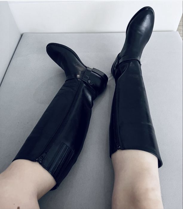 Сапоги ботфорты ботинки челси броги кожа basconi