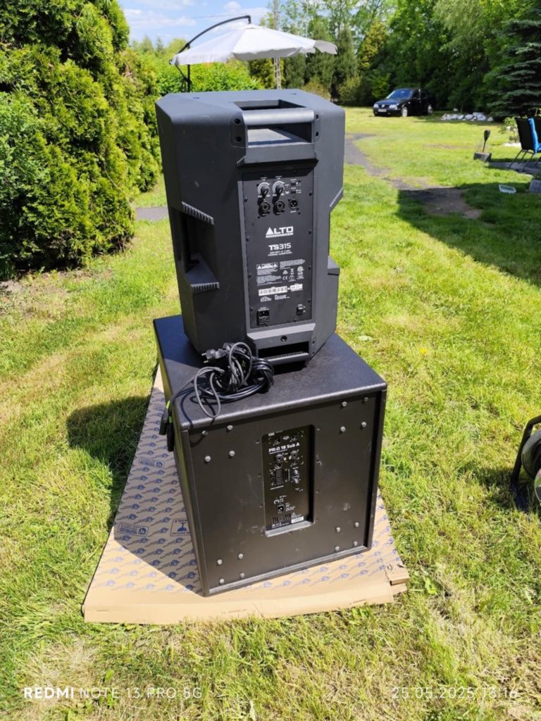 Kolumna 2000w firmy alt i kolumna basowa