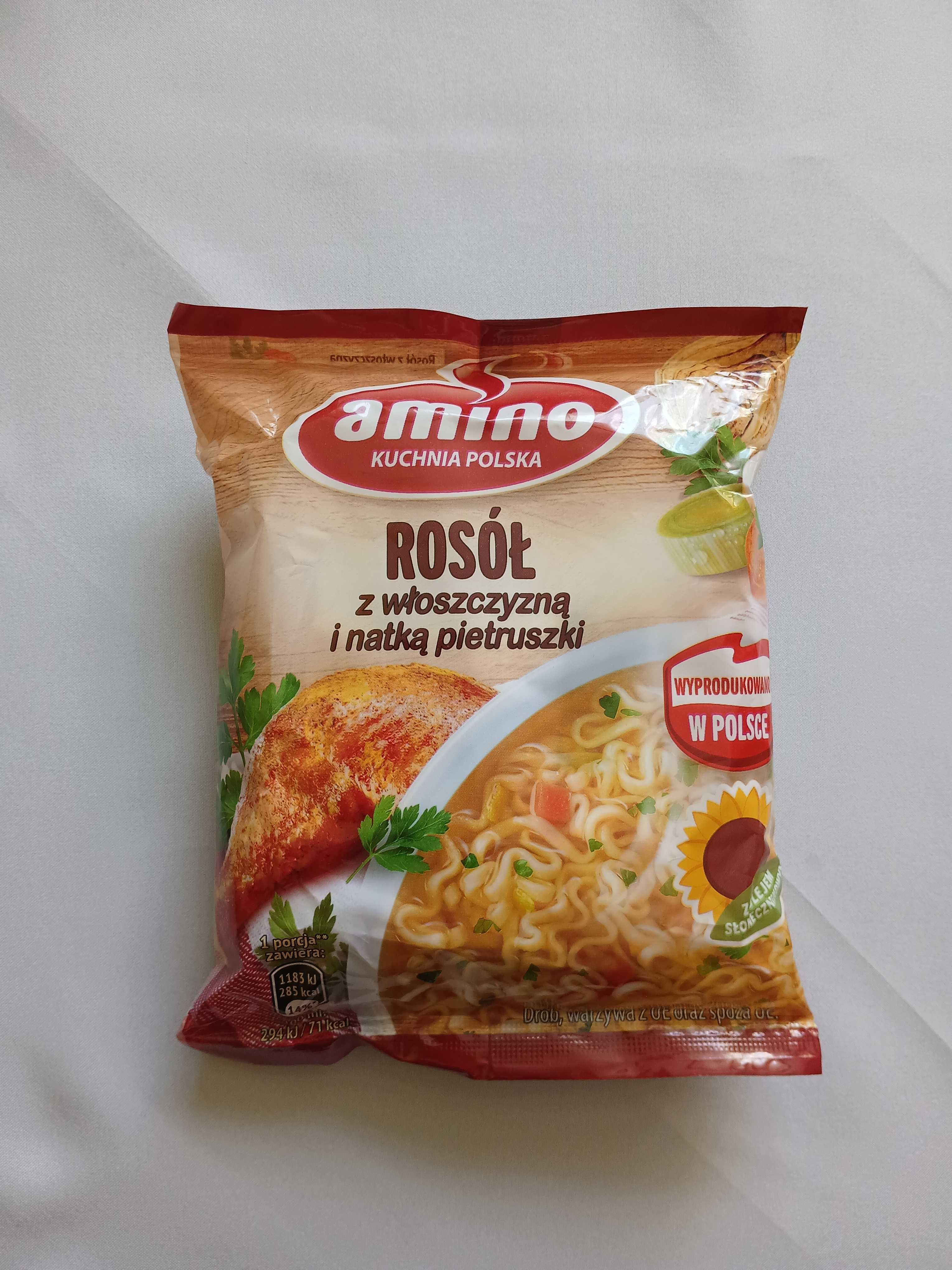 Amino Zestaw zup błyskawicznych (różne rodzaje) 57g-61g