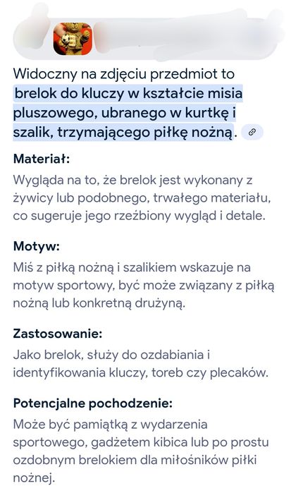Bryloczek miś z piłką