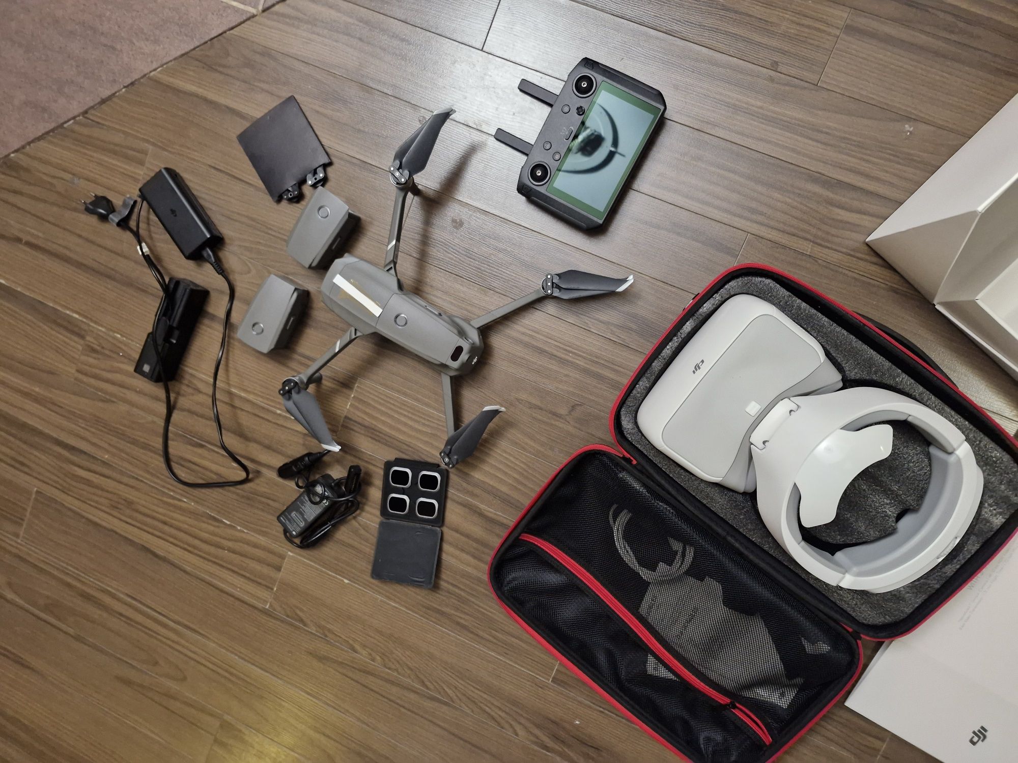 Dji Mavic 2 ZOOM 3 Aku Goggles Filtry Smart Controller fly more combo