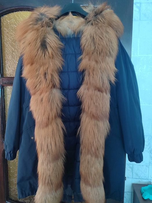Куртка-парка із натуральним хутром лисиці