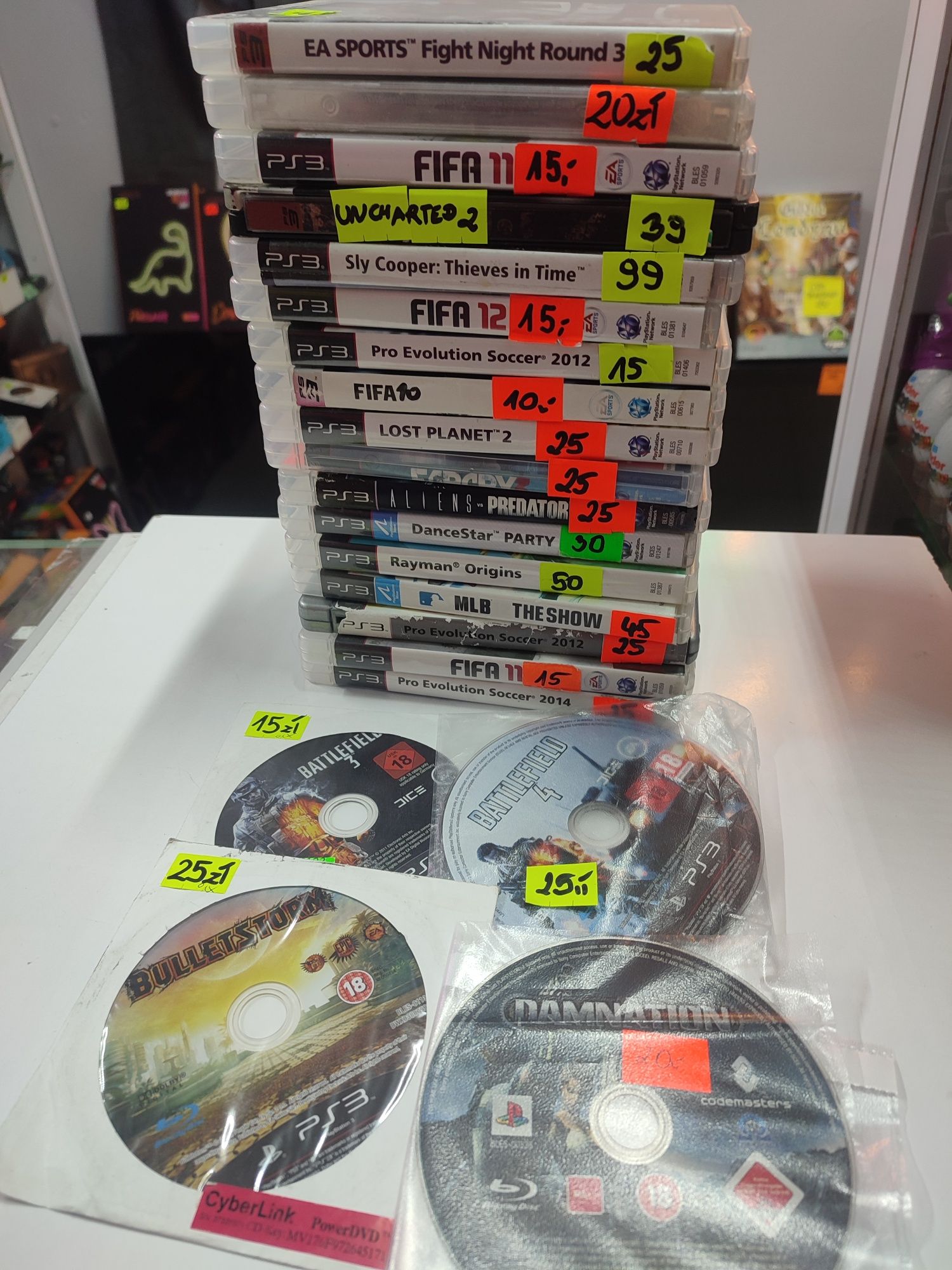 Gry na PS3 Rayman, MLB, Farcry 2, FIFA, Uncharted 2, Lost Planet, Danc