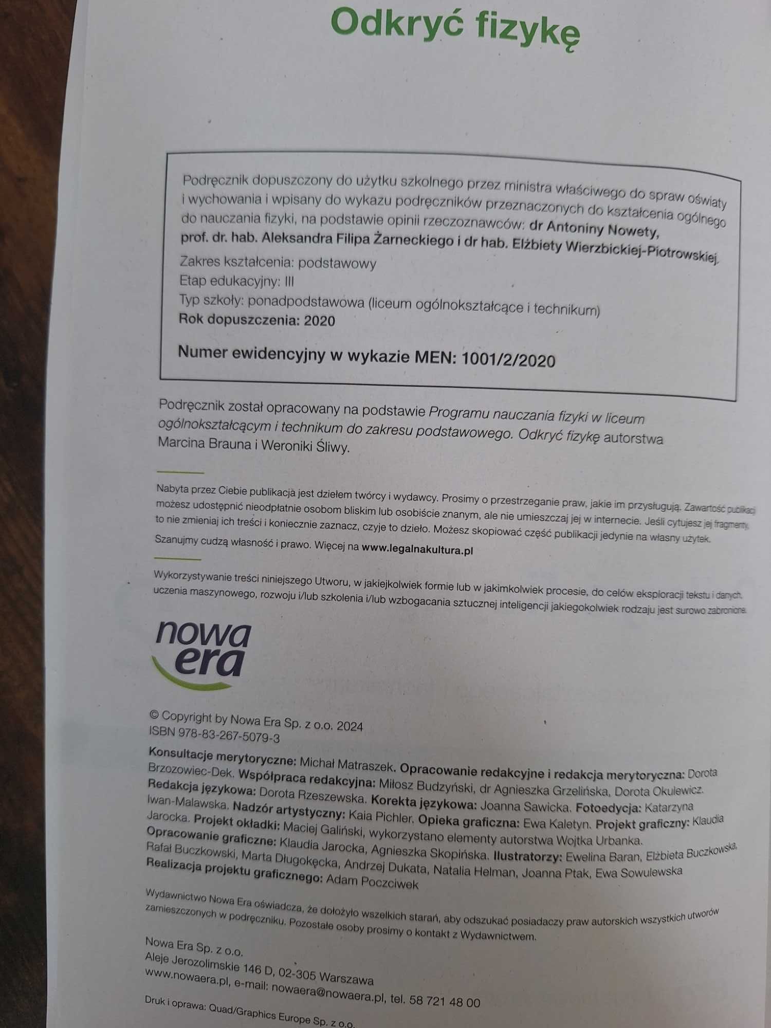 Odkryć fizykę 2 zakres podstawowy