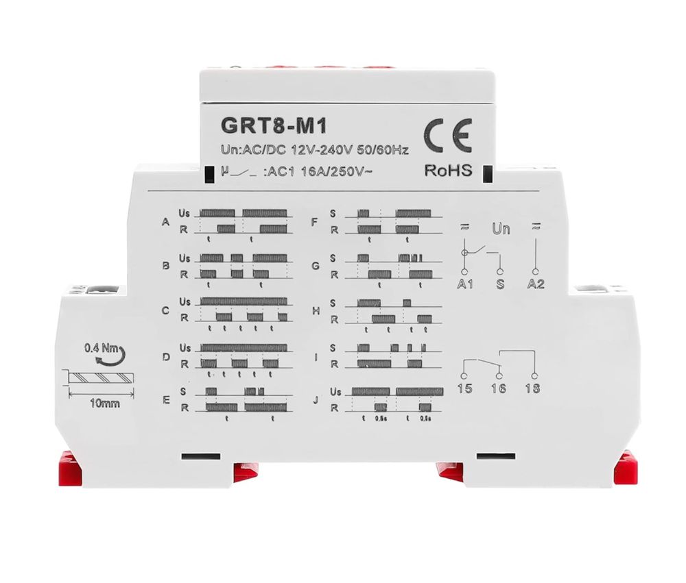 GEYA GRT8-M1 Wielofunkcyjny przekaźnik czasowy 16A AC/DC12V-240V