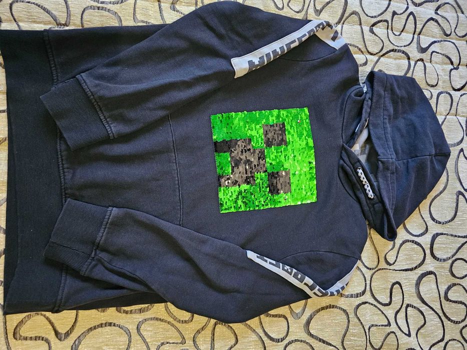 Sweat com capuz minecraft 11-12 anos