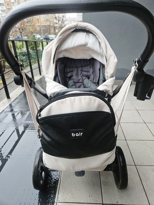 Коляска Bair next soft 2 в 1 бежевого кольору
