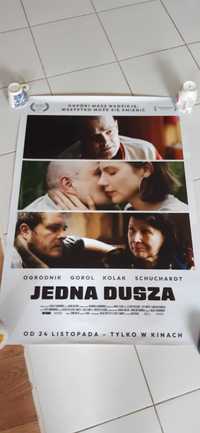 stary plakat filmowy z kina, film jedna dusza