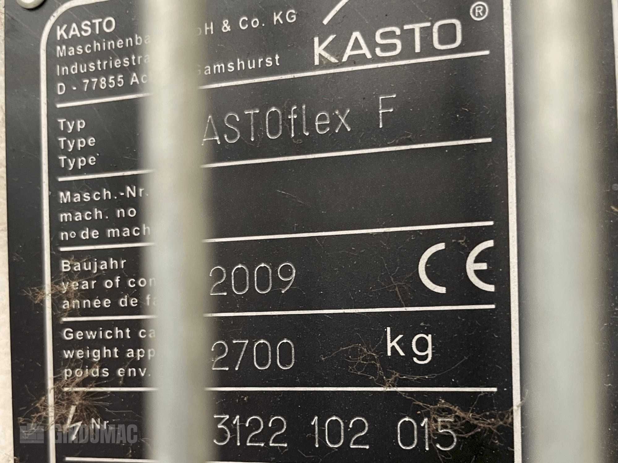 Piła tarczowa do metalu KASTO KASTOflex F (2009)