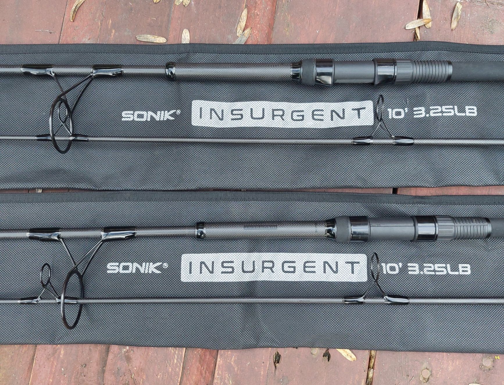 2 x Wędki karpiowe Sonik Insurgent 10ft (3m) 3.25lbs na rocznej gwar.