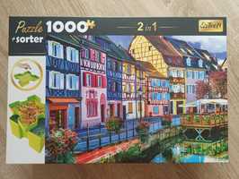 Puzzle 1000el trefl zestaw sorterów