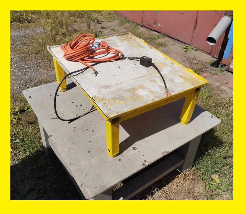 Stół Wibracyjny Wibrator do Betonu 65,5 cm x 52,5 cm Gwarancja Silnik