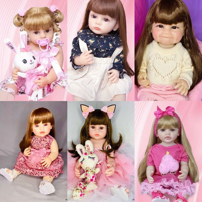 Реборн 55 см + великий набір для гри