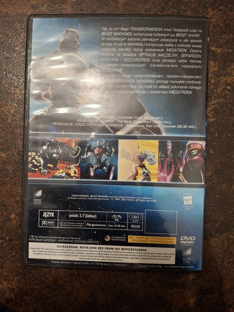 Transformers Beast Machines Sezon 1 Dysk 2 [Lektor Polski] DVD