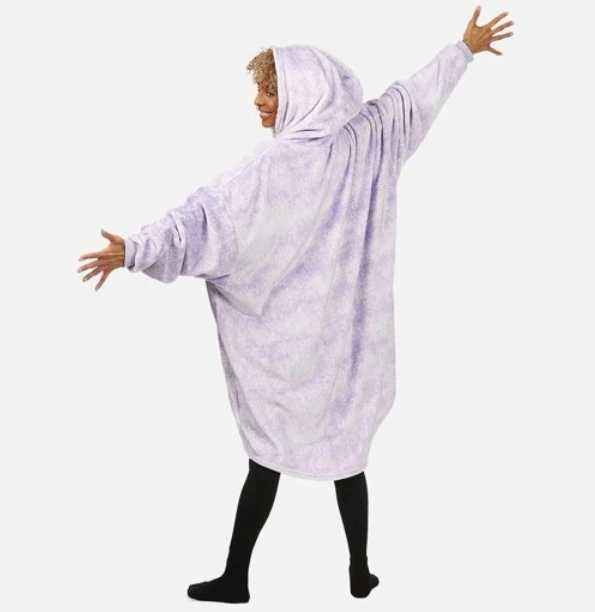 Koc Bluza Comfy Lawendowa 3w1 Kocobluza Futrzak XXL Gratis WYSYŁKA 24H