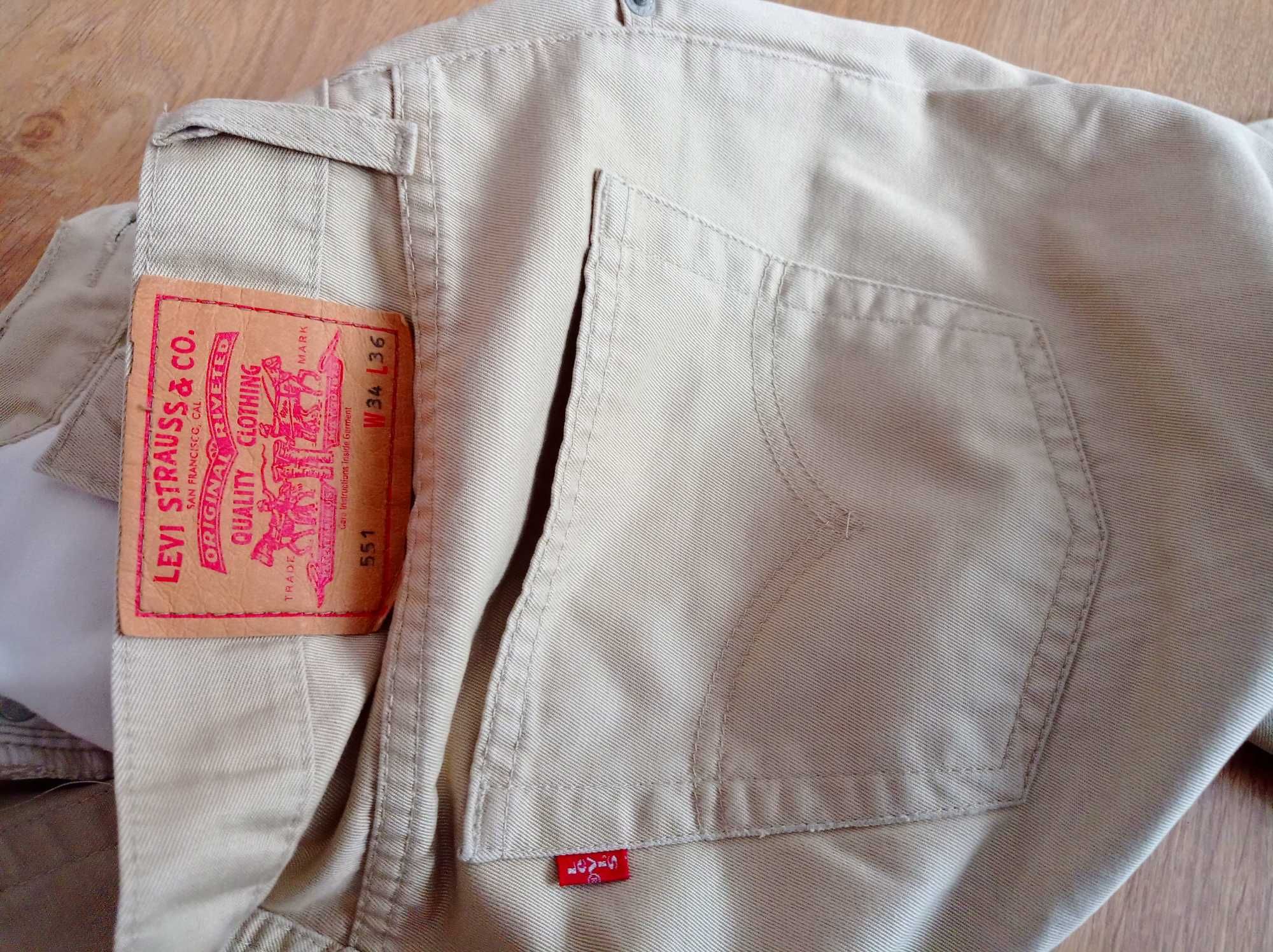 LEVIS 551 Jeansy spodnie męskie XL 34/36 dżinsy W34 L36 w34l36