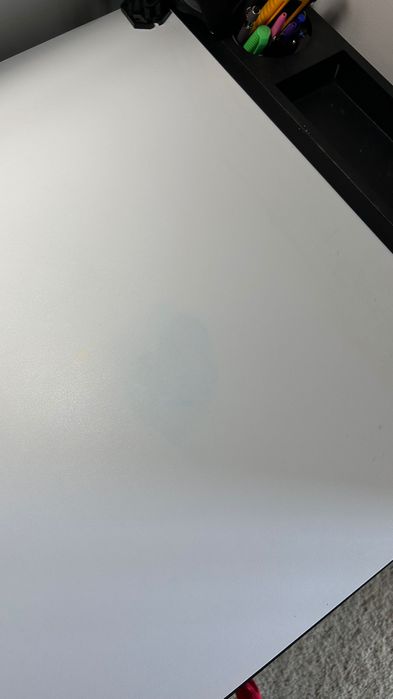 Mesa de Desenho Fusion, Inclinável a 45º, Preto e Branco