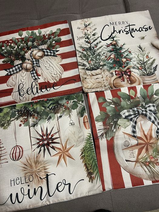 наволочки на подушки  декоративные новогодние
