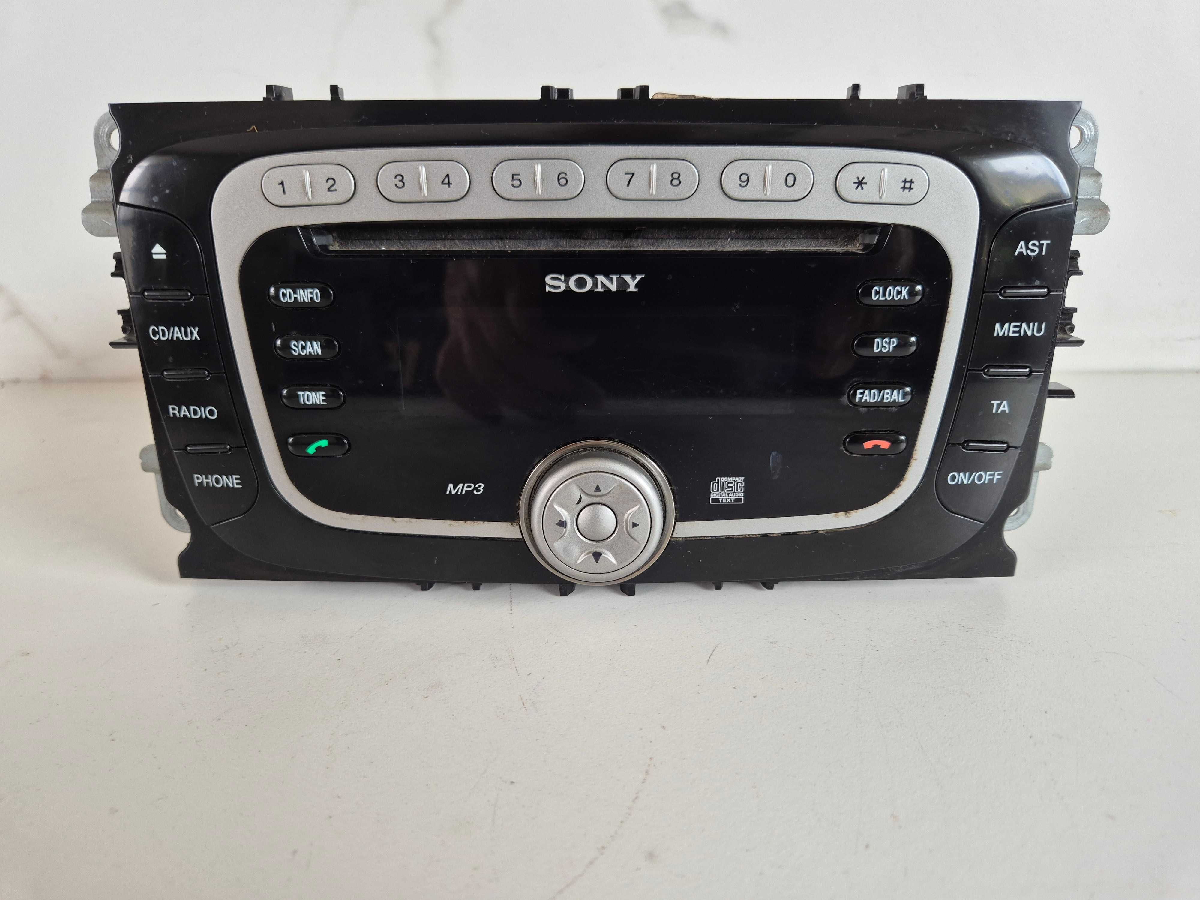 ford s-max c-max mk4 galaxy mk3 focus mk2 radio sony mp3 ROZKODOWANE !
