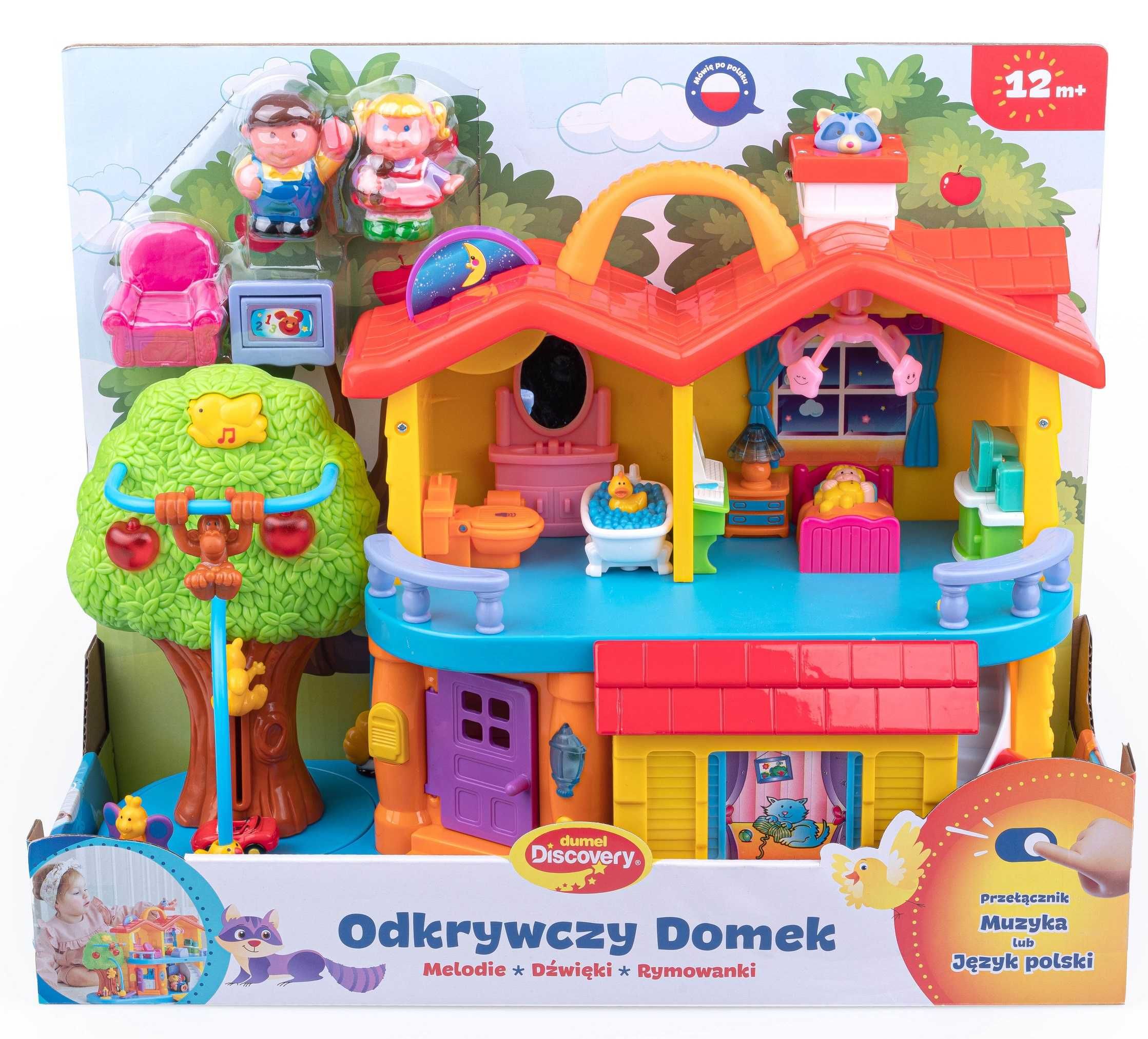 Dumel Odkrywczy Domek dom Kiddieland mówi PL 32730+