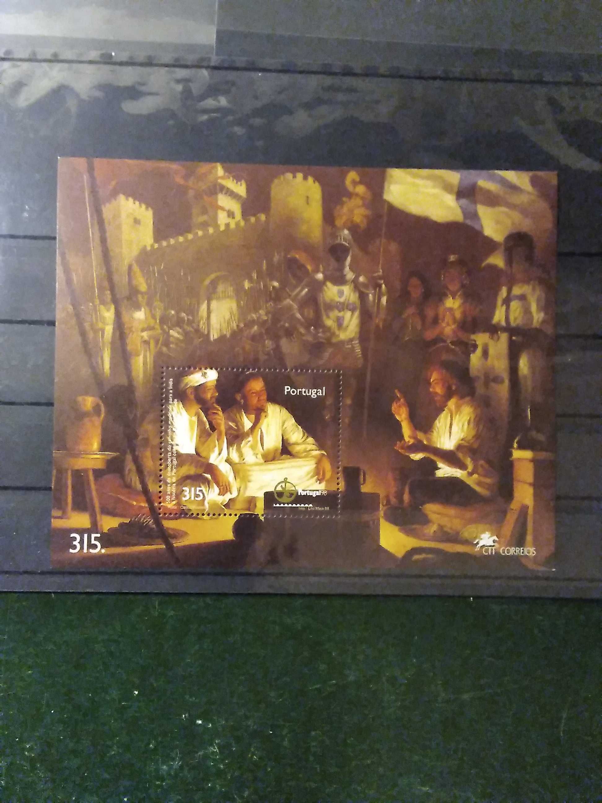 1998 Bloco 500 Anos Da Descoberta Do Caminho Marítimo Para India MNH