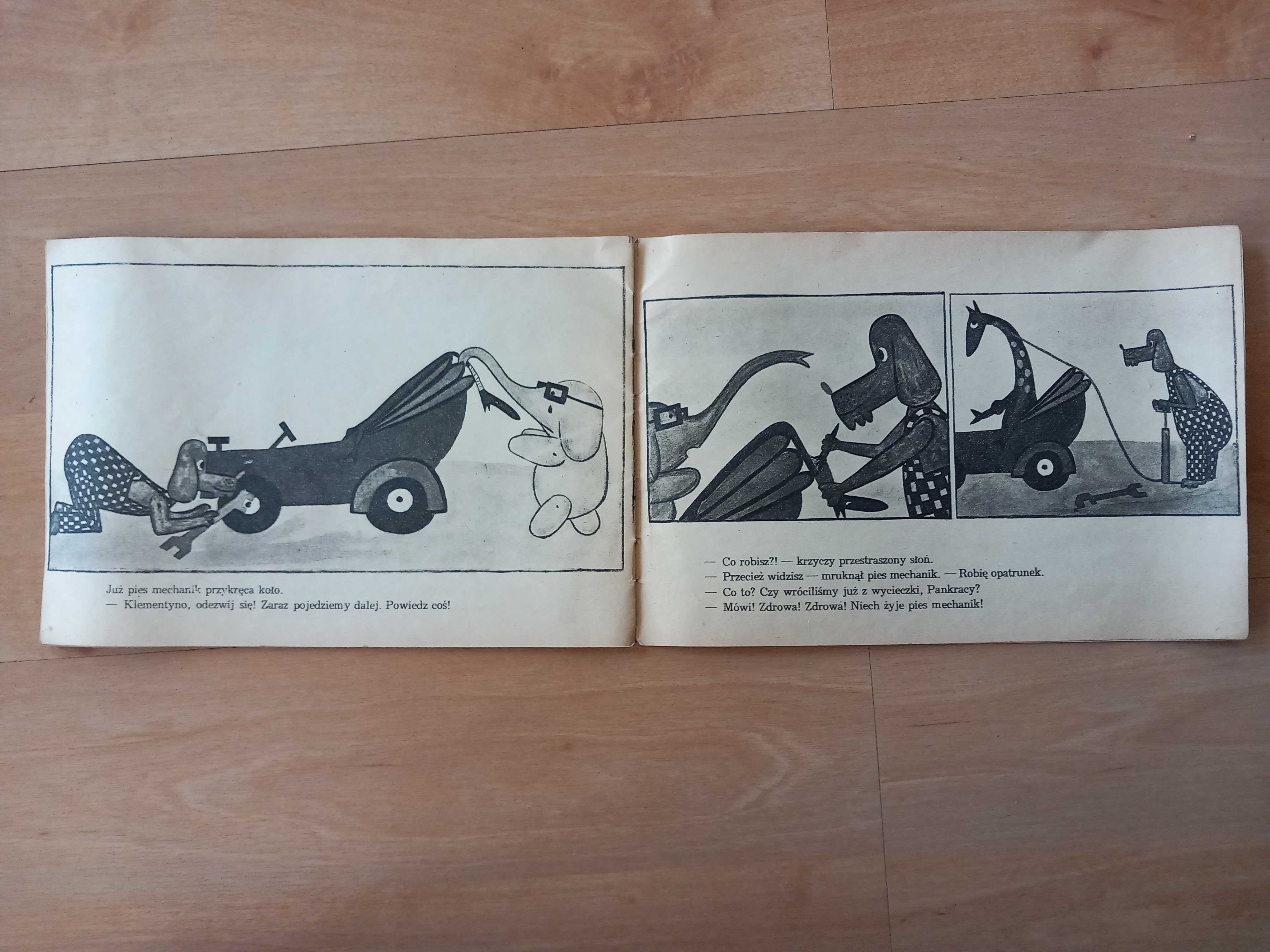 Niebieski samochód Jerzy Ławicki ilustracje Bohdan Butenko
