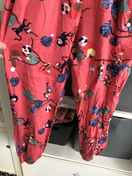 Kombinezon h&m wiskoza małpki 7-8 zwierzęta 128