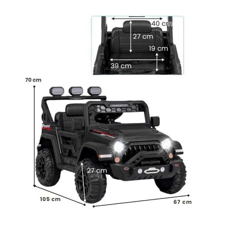 NOWY Samochodzik elektryczny JEEP dla dzieci 3-6lat