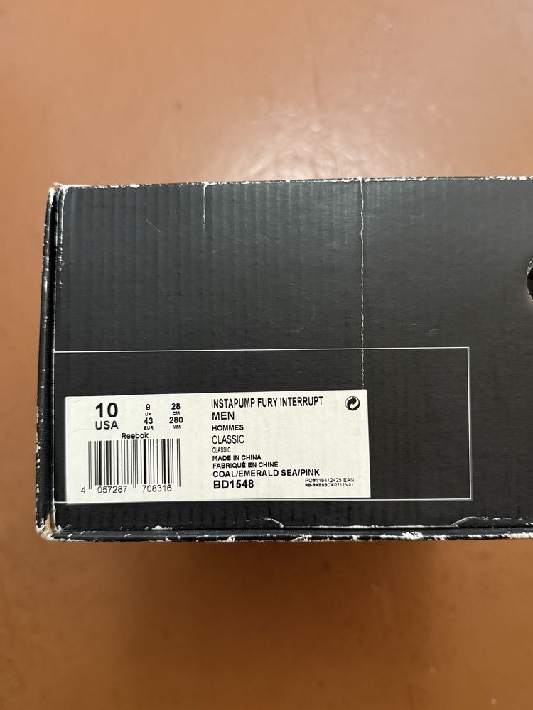 Кросовки Reebok Instapump Classic. ОРИГИНАЛ. 43 ( 28см )
